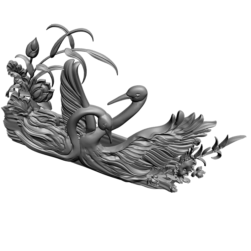 картинка Лебеди F3-027 3D-STL.COM