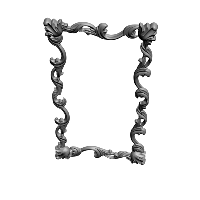 картинка Рамка резная D14-654 3D-STL.COM