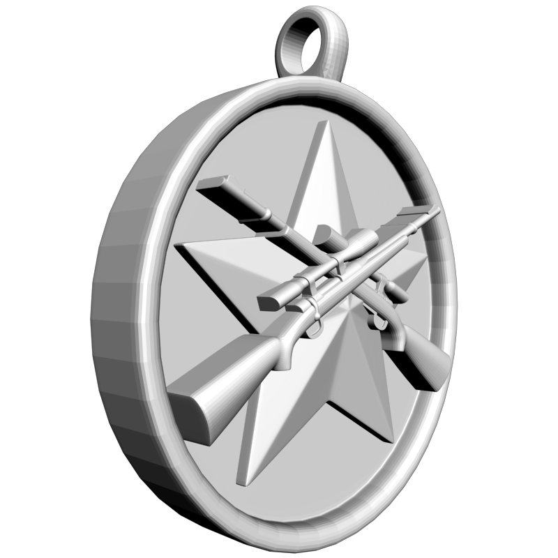 картинка Снайперки на звезде RY5-096 3D-STL.COM