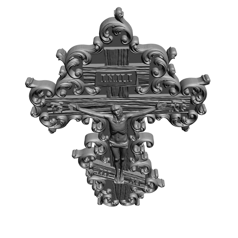 картинка Крестик RY4-005 3D-STL.COM
