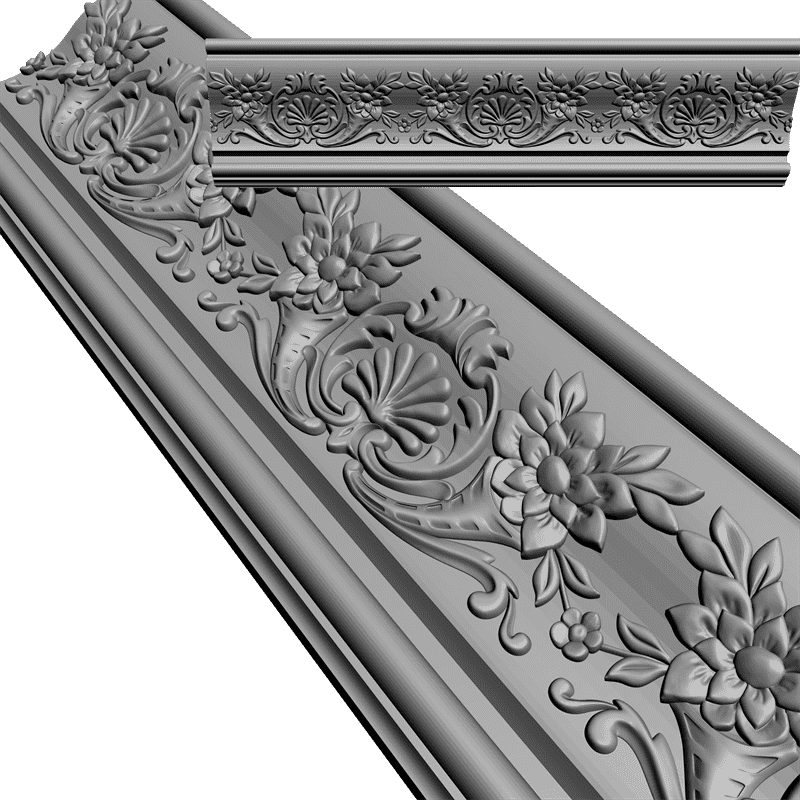 картинка Багет резной D1-119 3D-STL.COM