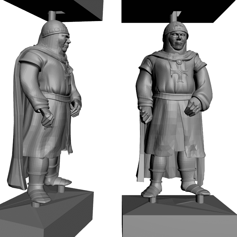 картинка Набор шахмат. Крестоносцы PI3-096 3D-STL.COM