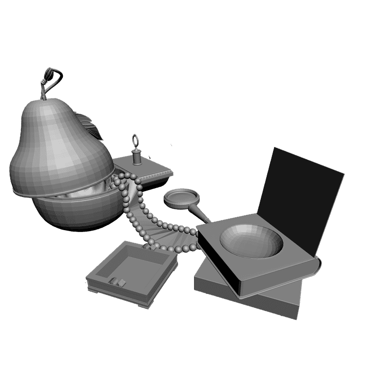 картинка Набор предметов P4-013 3D-STL.COM