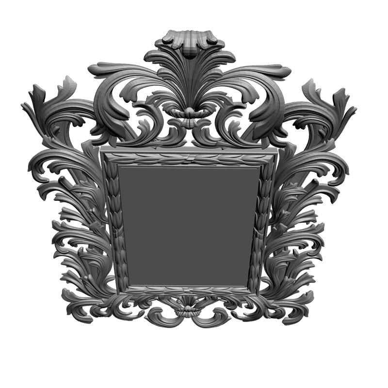 картинка Рамка резная под зеркало D14-103 3D-STL.COM