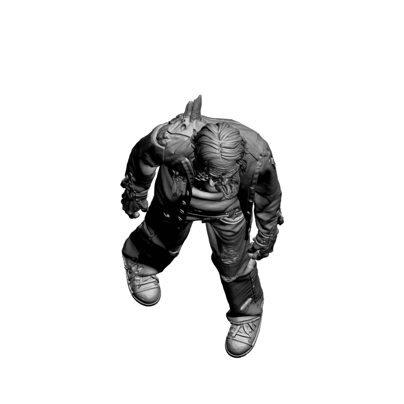 картинка Зомби L3-425 3D-STL.COM