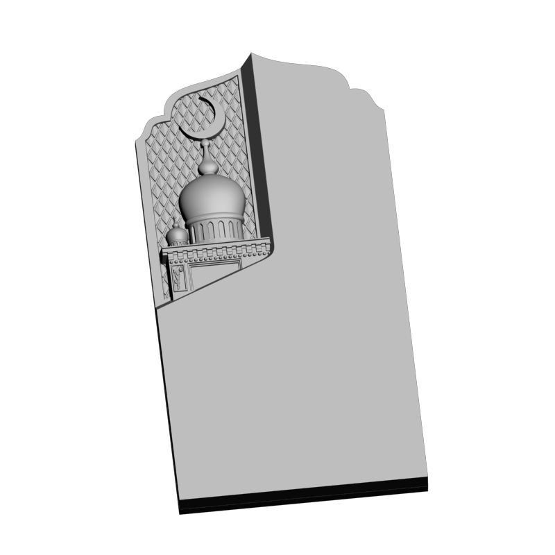 картинка Могильная плита с декором V9-162 3D-STL.COM