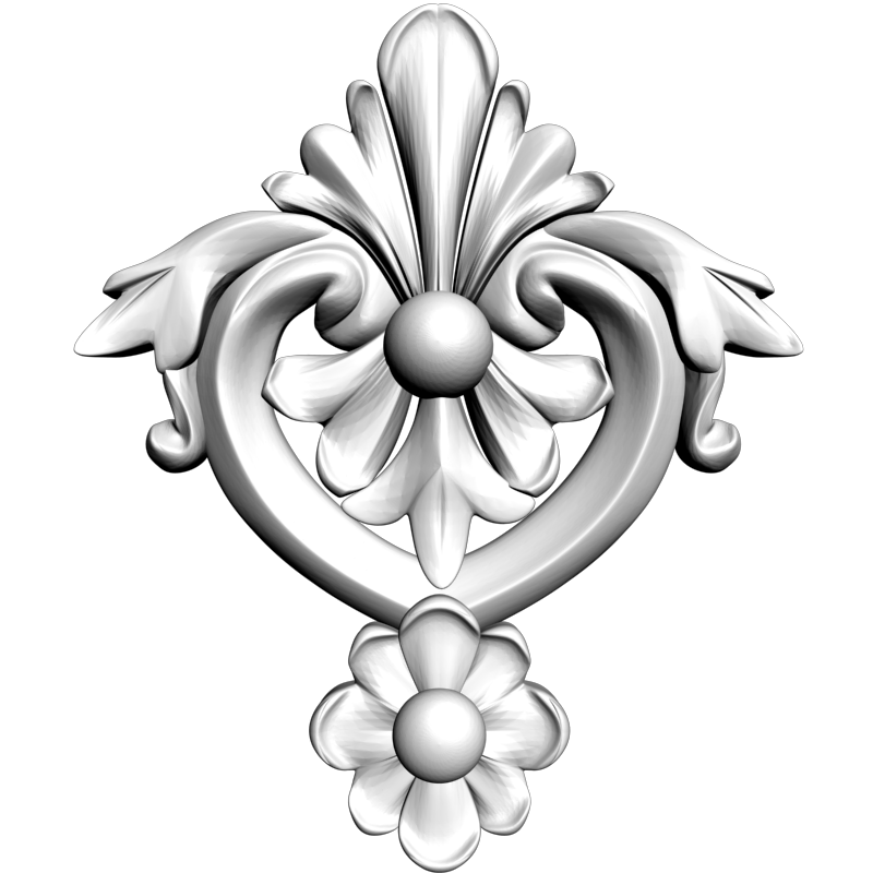 картинка Накладка резная D10-273 3D-STL.COM
