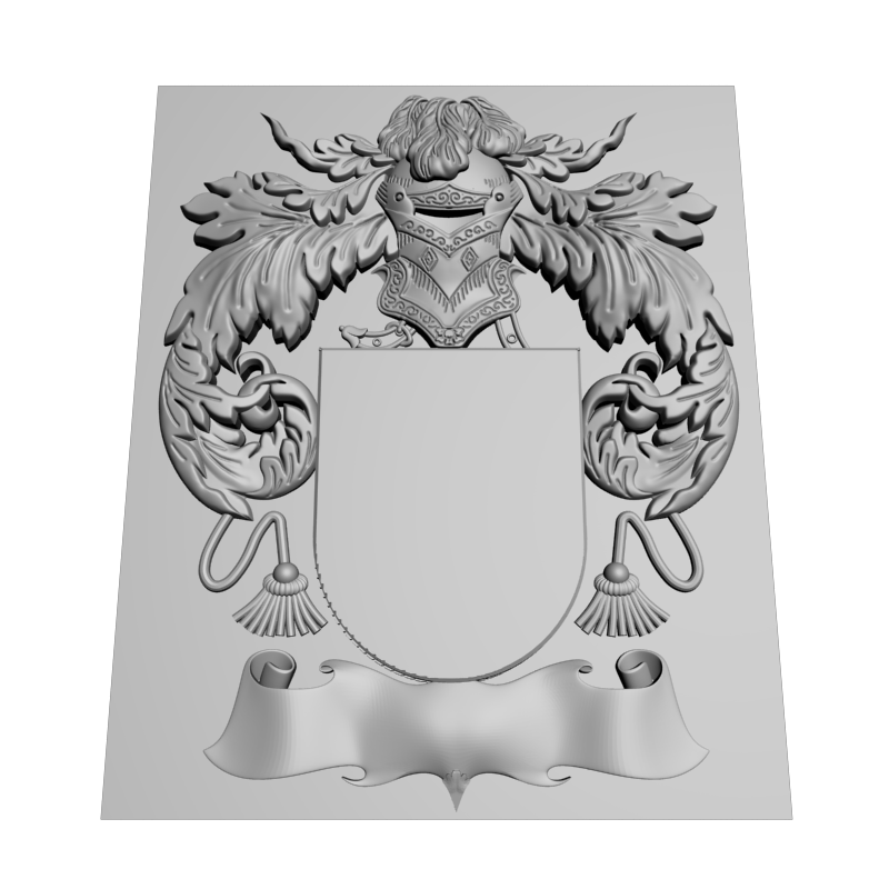 картинка Фамильный герб RG1-132 3D-STL.COM