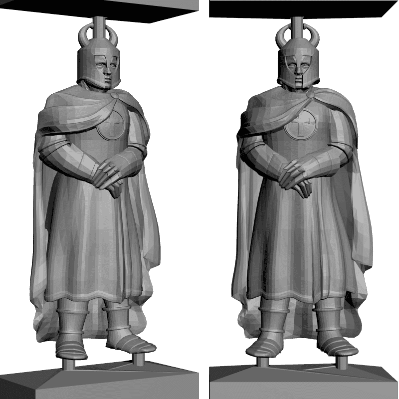картинка Набор шахмат. Крестоносцы PI3-096 3D-STL.COM