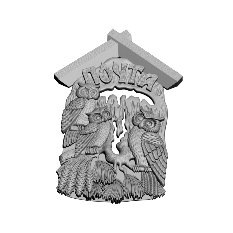 картинка Почтовый ящик P4-510 3D-STL.COM