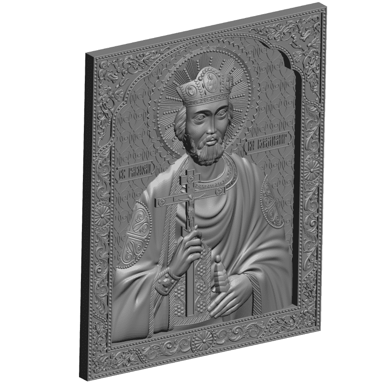 картинка Святой равноапостольный князь Владимир V3-326 3D-STL.COM