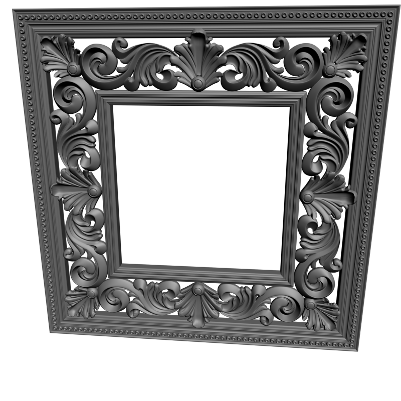 картинка Рама резная D14-503 3D-STL.COM