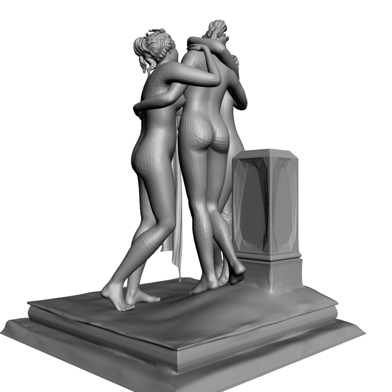 картинка Три девушки L3-119 3D-STL.COM