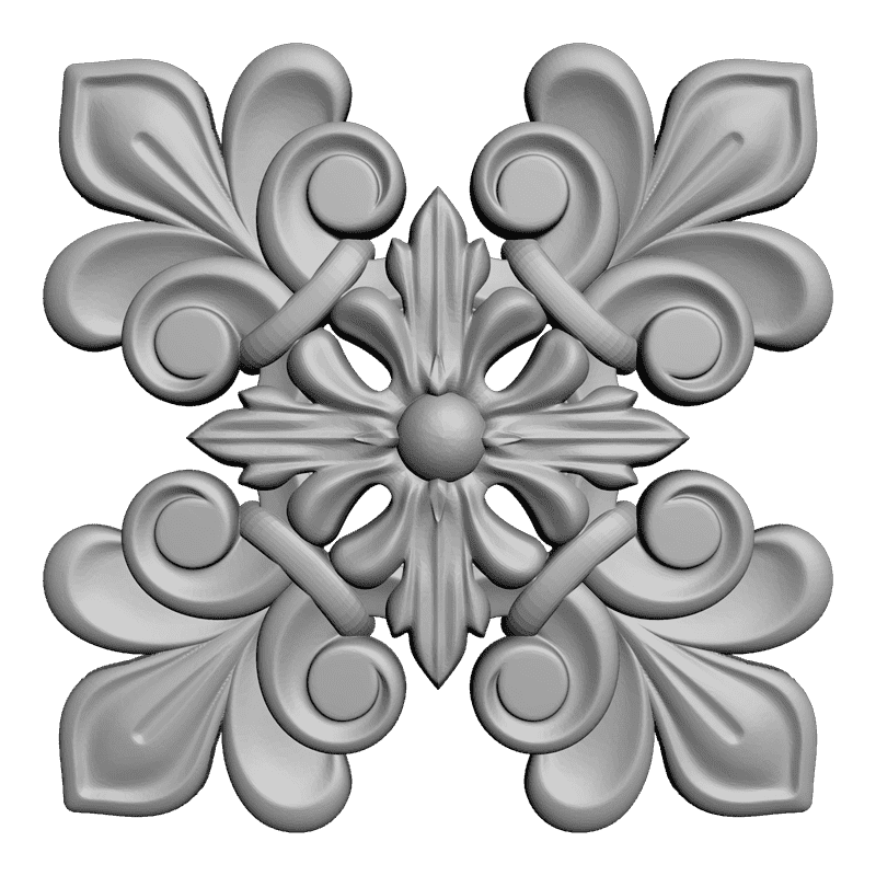 картинка Розетка резная D16-157 3D-STL.COM