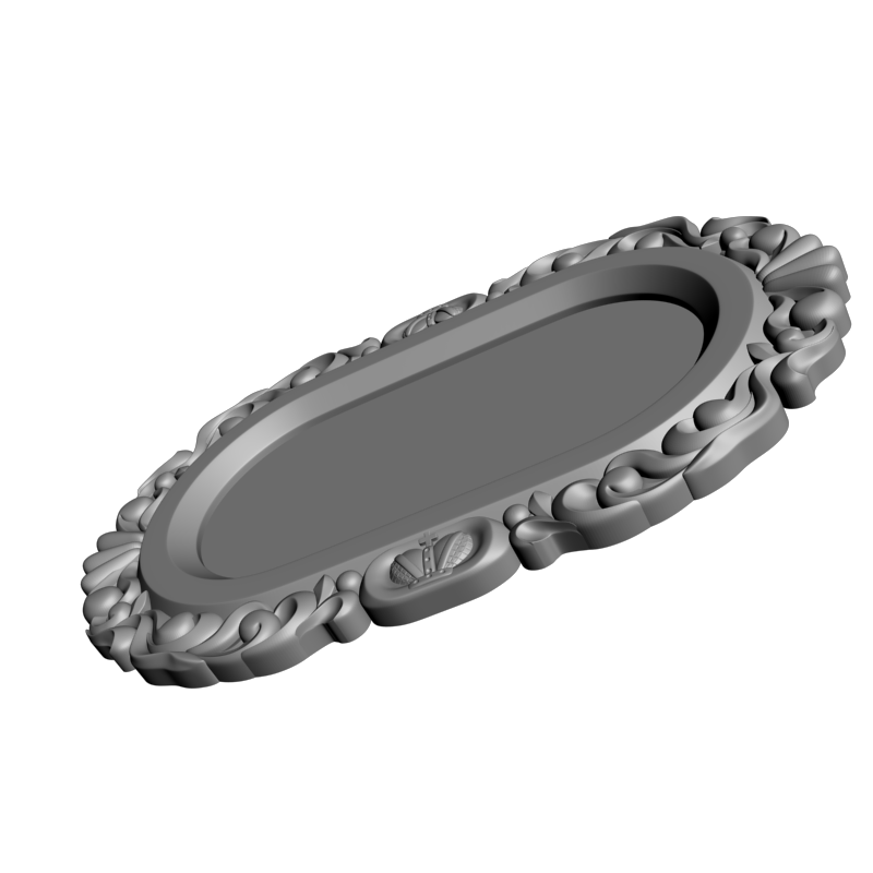 картинка Рама резная овальная D14-444 3D-STL.COM