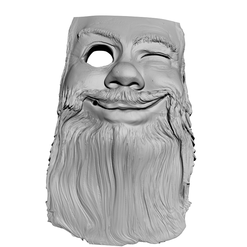 картинка Скворечник Дед 320х215х40 P4-520 3D-STL.COM