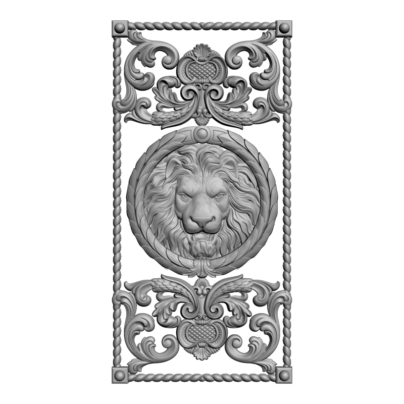 картинка Нарды голова льва PI2-117 3D-STL.COM
