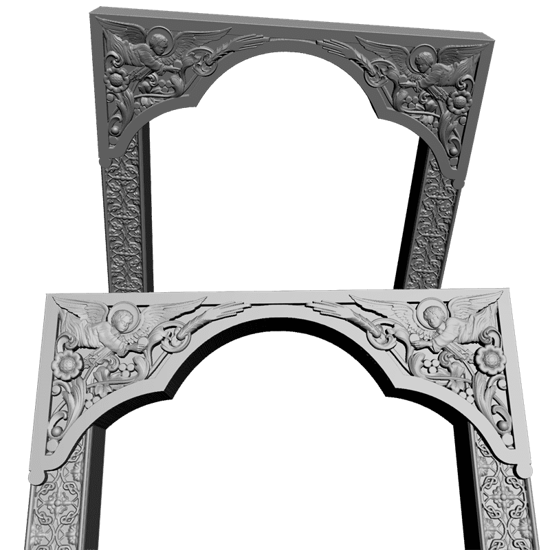 картинка Рамка резная под икону D14-146 3D-STL.COM