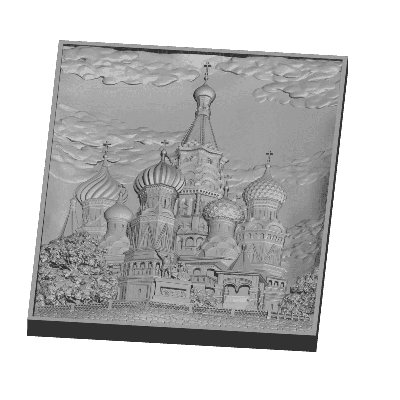 картинка Собор Василия Блаженного D12-435 3D-STL.COM