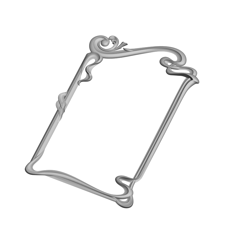 картинка Рамка резная D14-651 3D-STL.COM