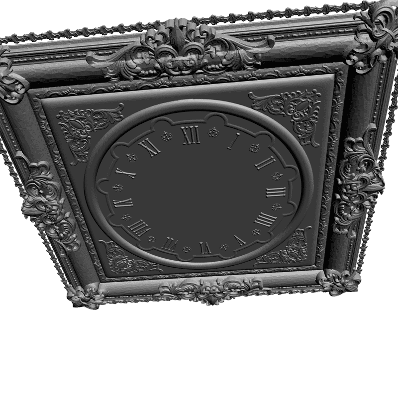 картинка Часы резные P3-013 3D-STL.COM