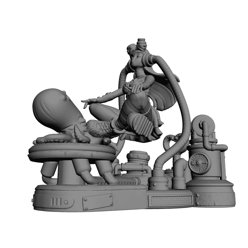 картинка Клементина осьминог PI1-047 3D-STL.COM