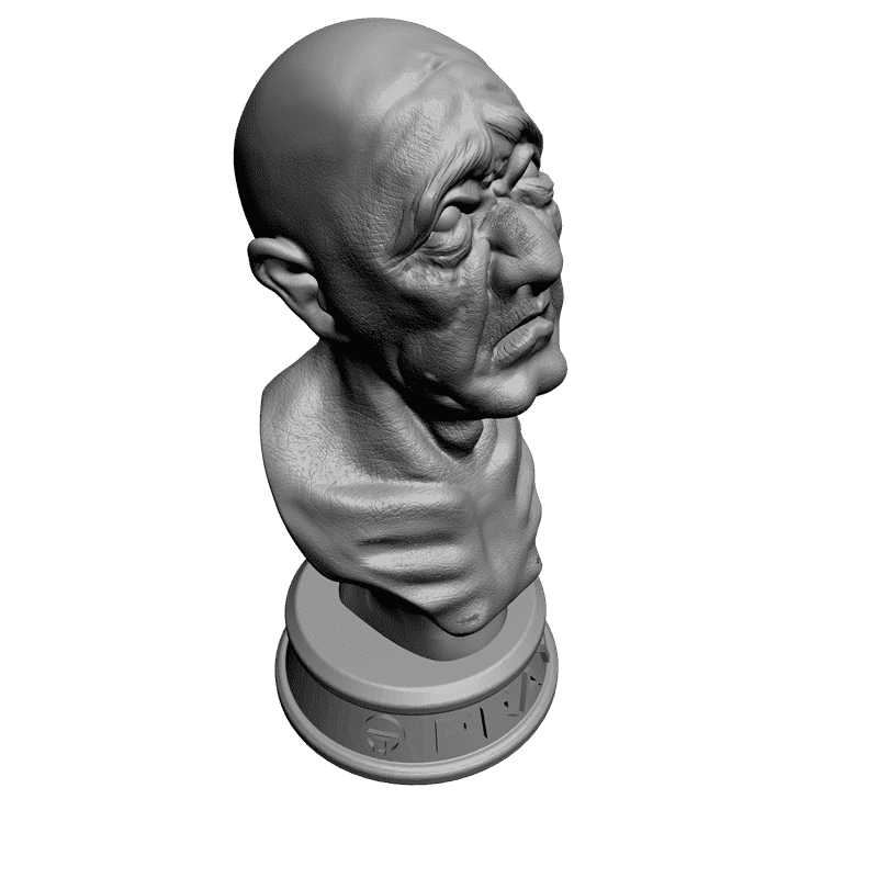 картинка Старик во время молитвы L2-022 3D-STL.COM