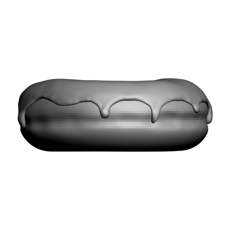картинка Пончик с глазурью P4-601 3D-STL.COM