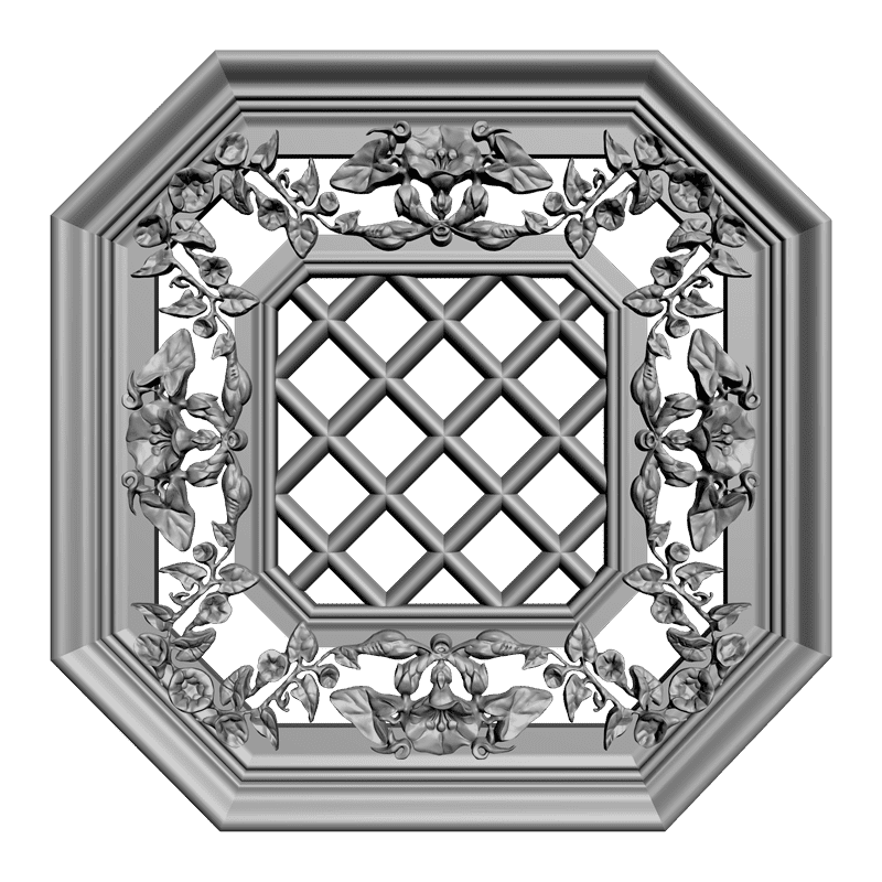 картинка Розетка резная D16-038 3D-STL.COM