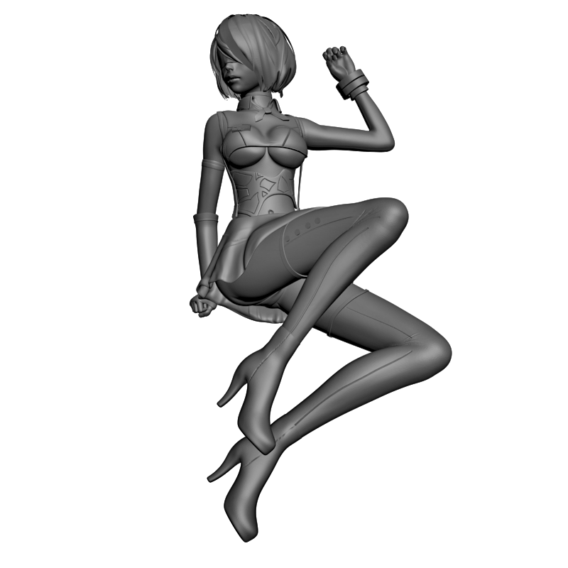 картинка Фанарт девушка L3-345 3D-STL.COM
