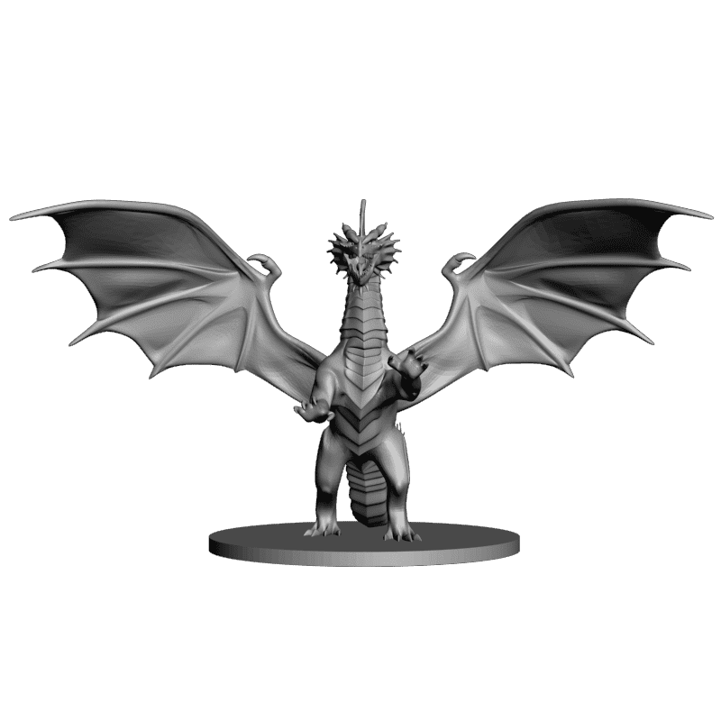 картинка Молодой Красный дракон PI1-233 3D-STL.COM