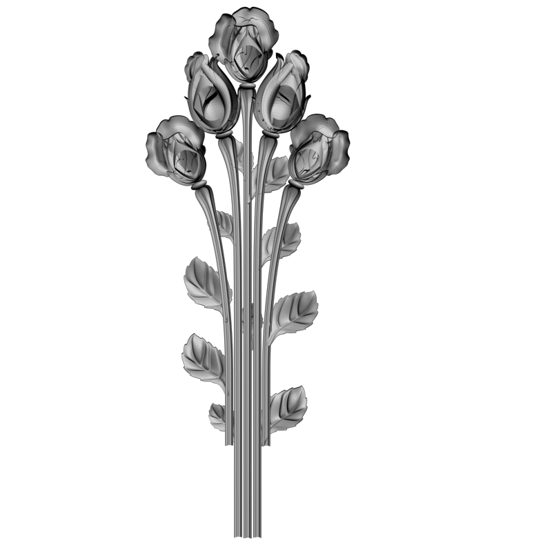 картинка Розы F4-099 3D-STL.COM