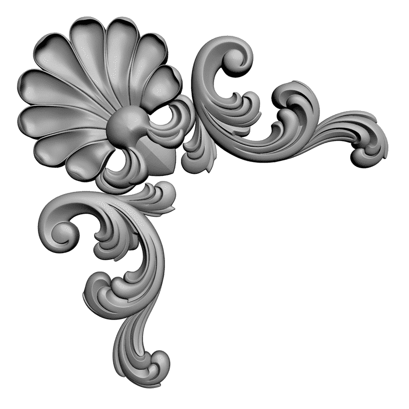 картинка Угловой элемент D19-008 3D-STL.COM