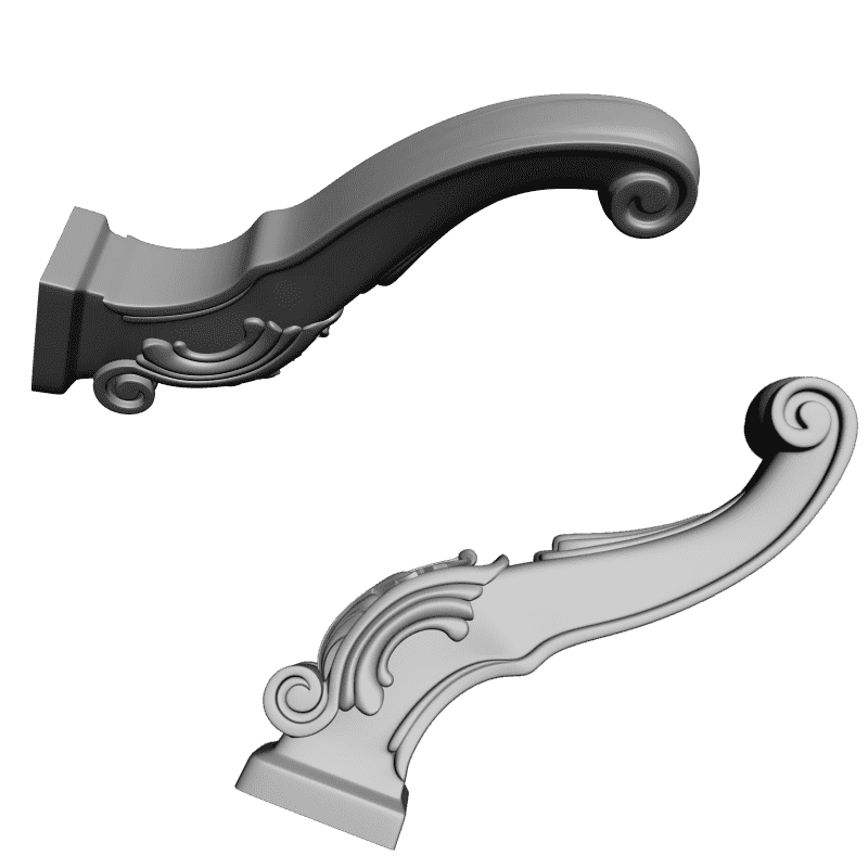 картинка Ножка мебельная M6-071 3D-STL.COM