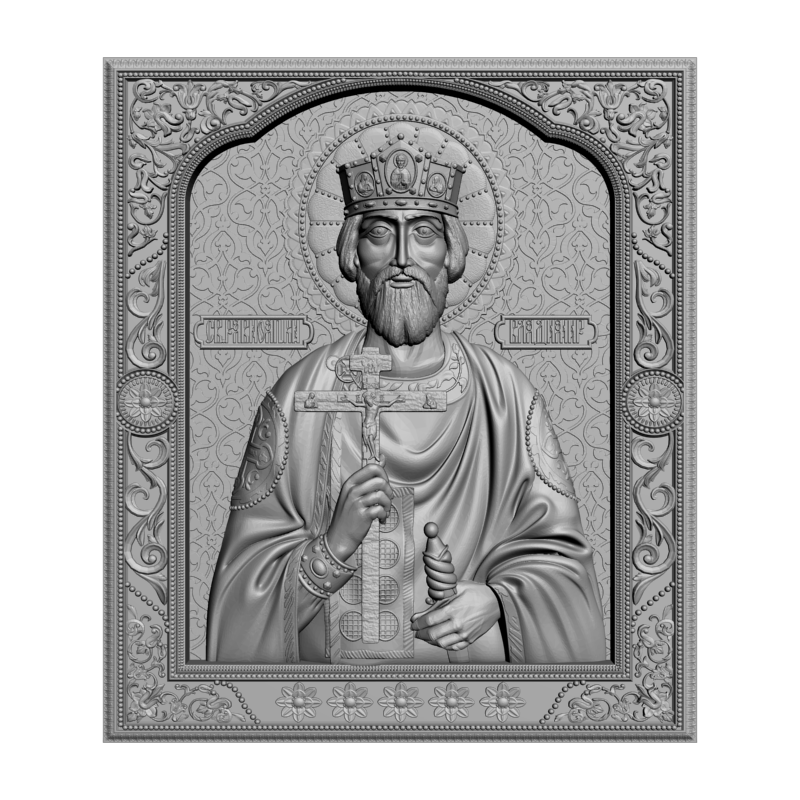 картинка Святой князь Владимир V3-442 3D-STL.COM
