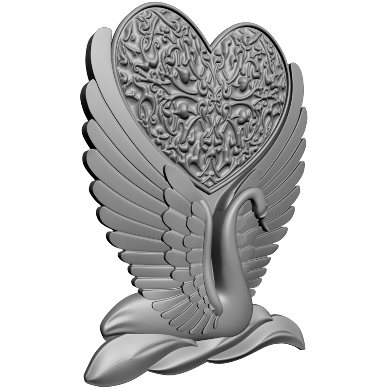 картинка Лебединая верность P4-404 3D-STL.COM
