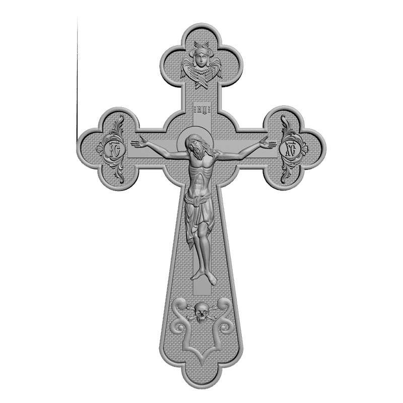 картинка Крестик RY4-025 3D-STL.COM