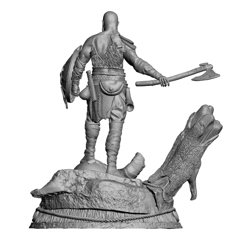 картинка Воин с топором L3-131 3D-STL.COM