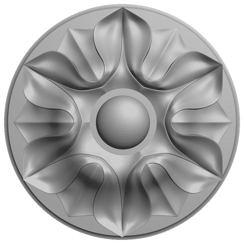картинка Розетка резная D16-169 3D-STL.COM