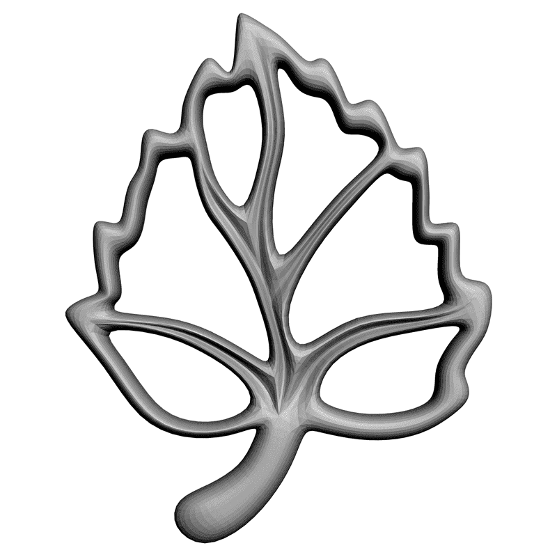 картинка Листик F4-007 3D-STL.COM