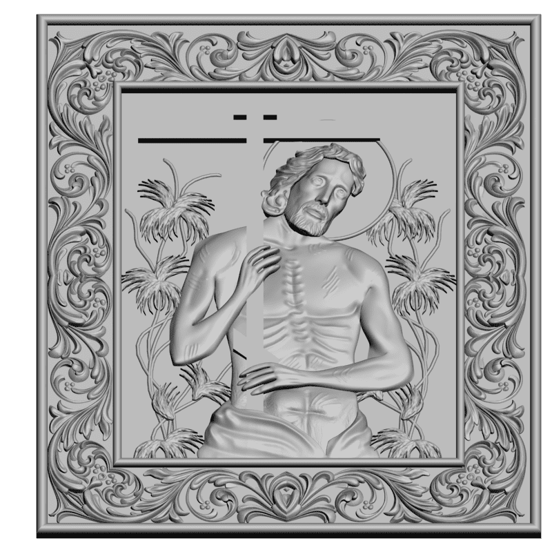 картинка Икона Никита Столпник V3-310 3D-STL.COM