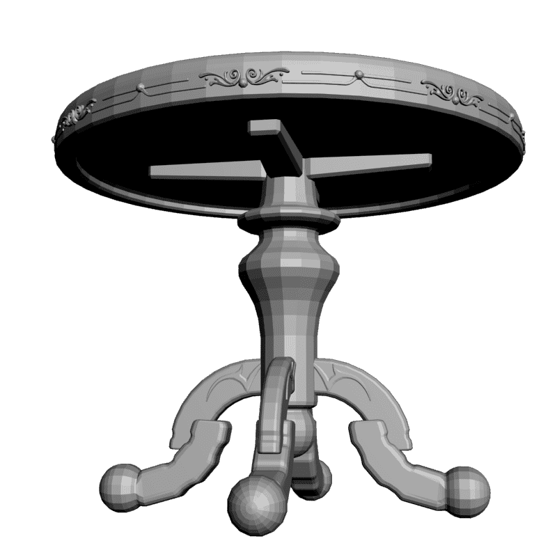 картинка Столик круглый M8-077 3D-STL.COM