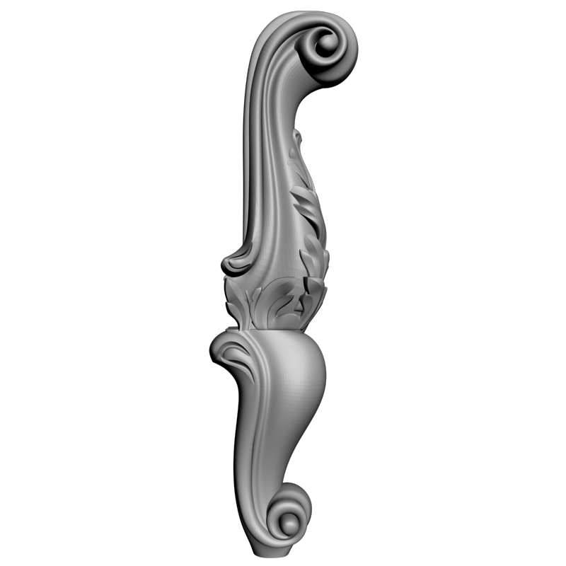 картинка Ножка мебельная резная M6-129 3D-STL.COM