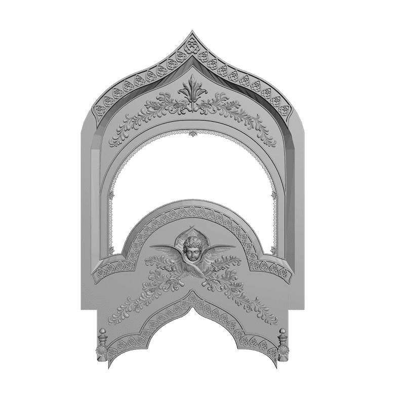 картинка Набор. 24 Детали иконостаса V2-013 3D-STL.COM