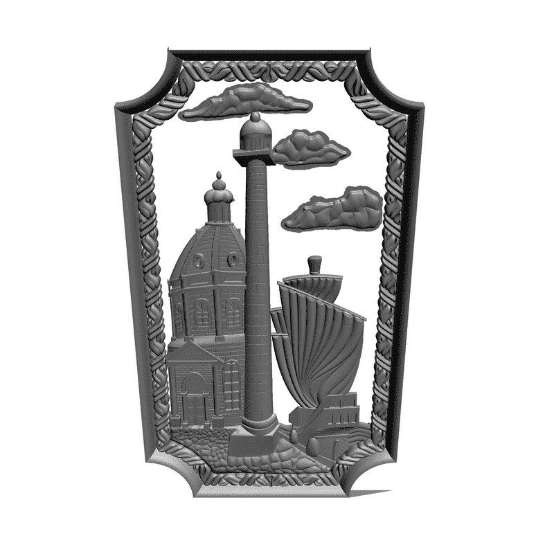 картинка Фасад мебельный M10-008 3D-STL.COM