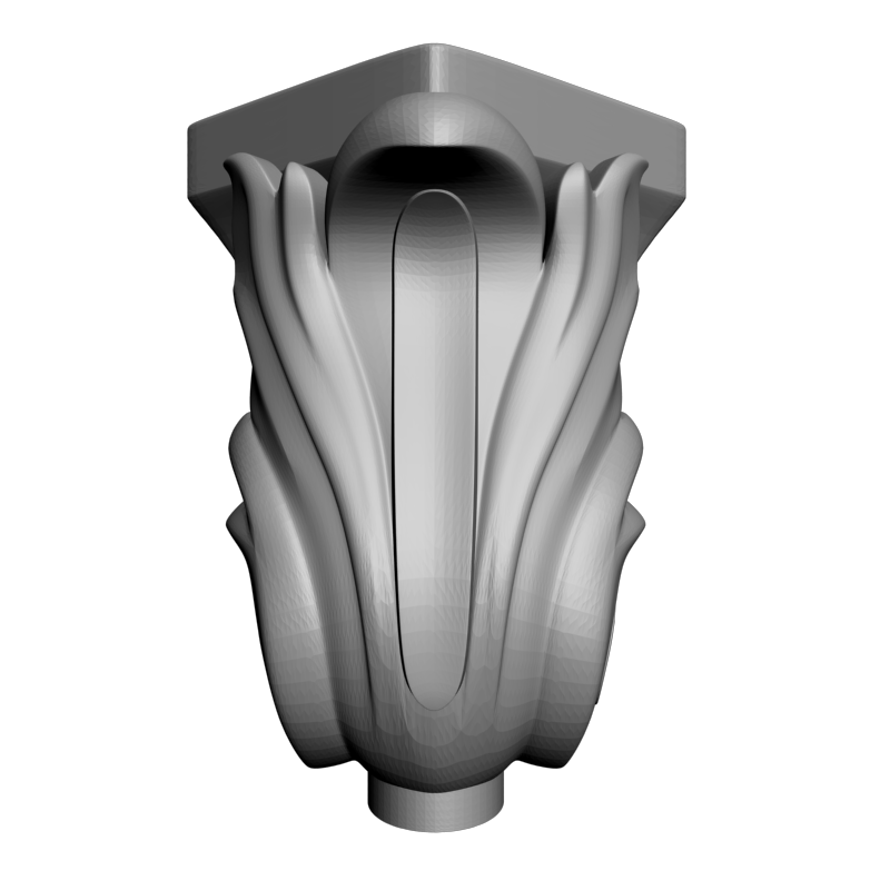 картинка Ножка мебельная резная M6-143 3D-STL.COM