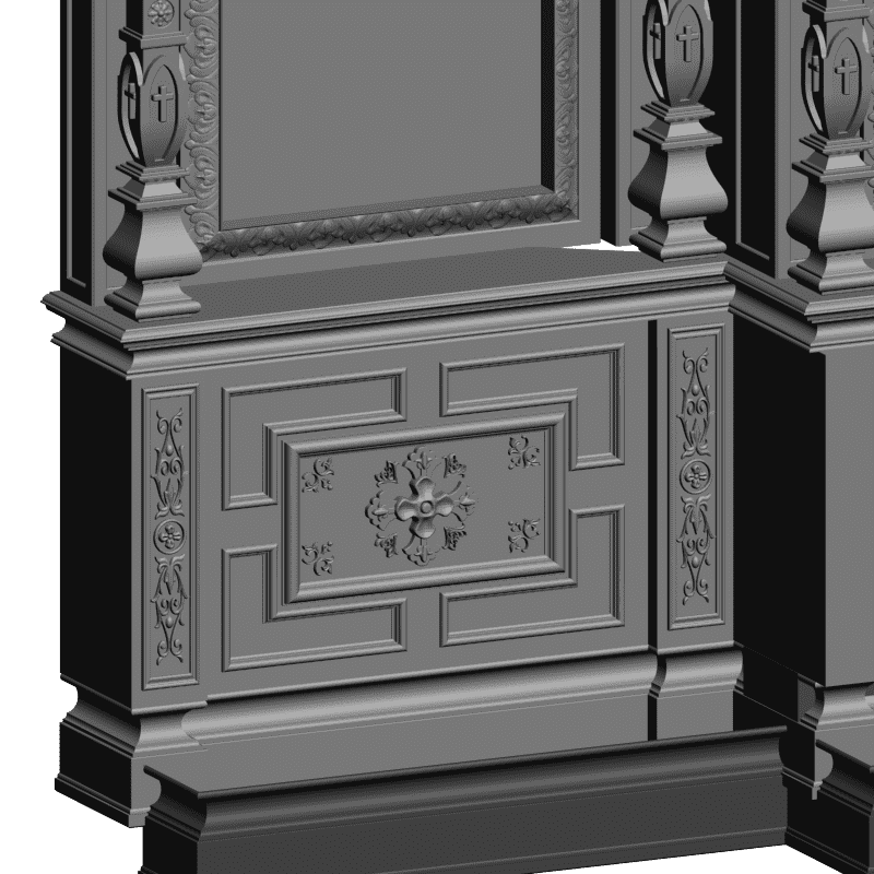 картинка Киот Донской монастырь V4-025 3D-STL.COM