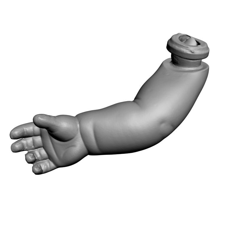 картинка Пупсик Рука PI1-364 3D-STL.COM
