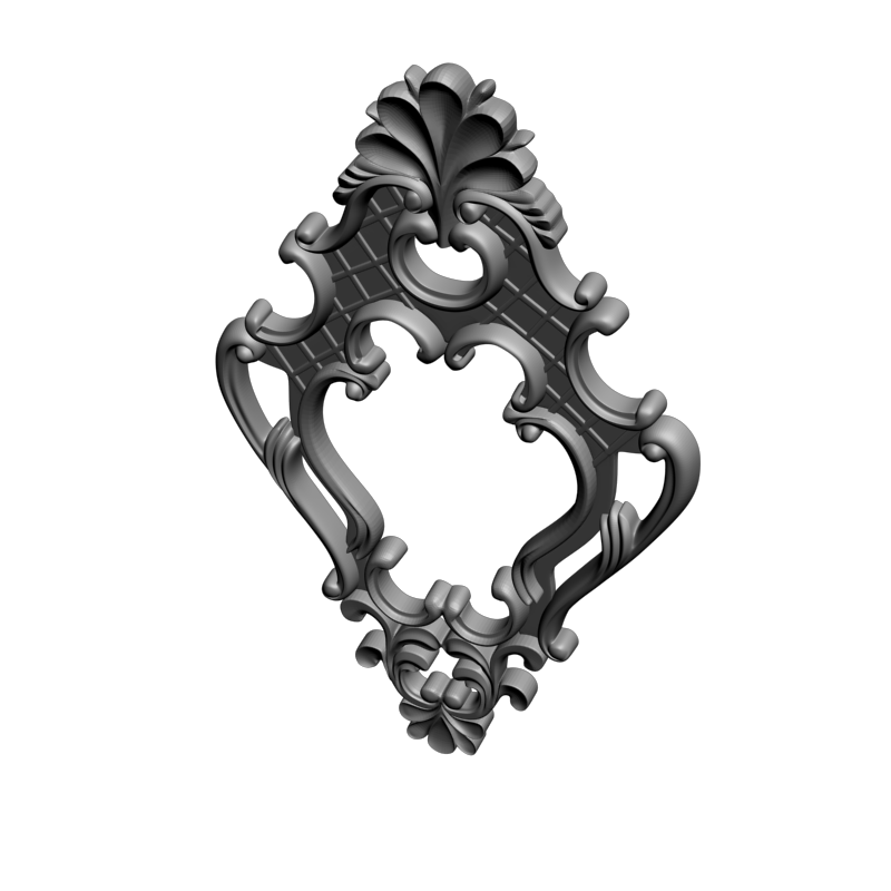 картинка Рамка резная D14-652 3D-STL.COM