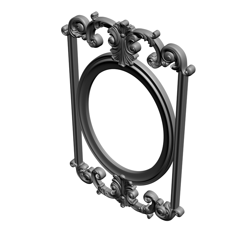 картинка Рама резная Овальная D14-437 3D-STL.COM